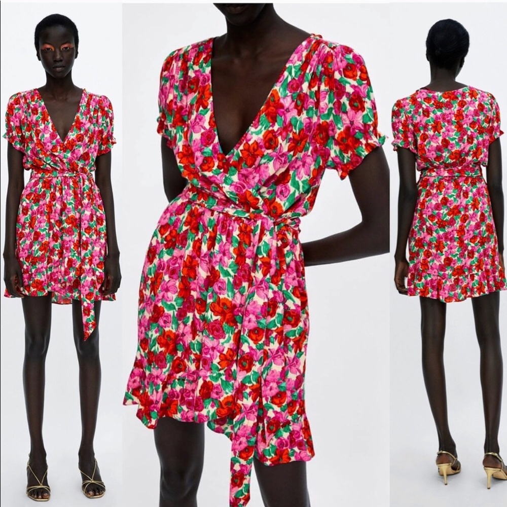 Zara Floral Mini Dress